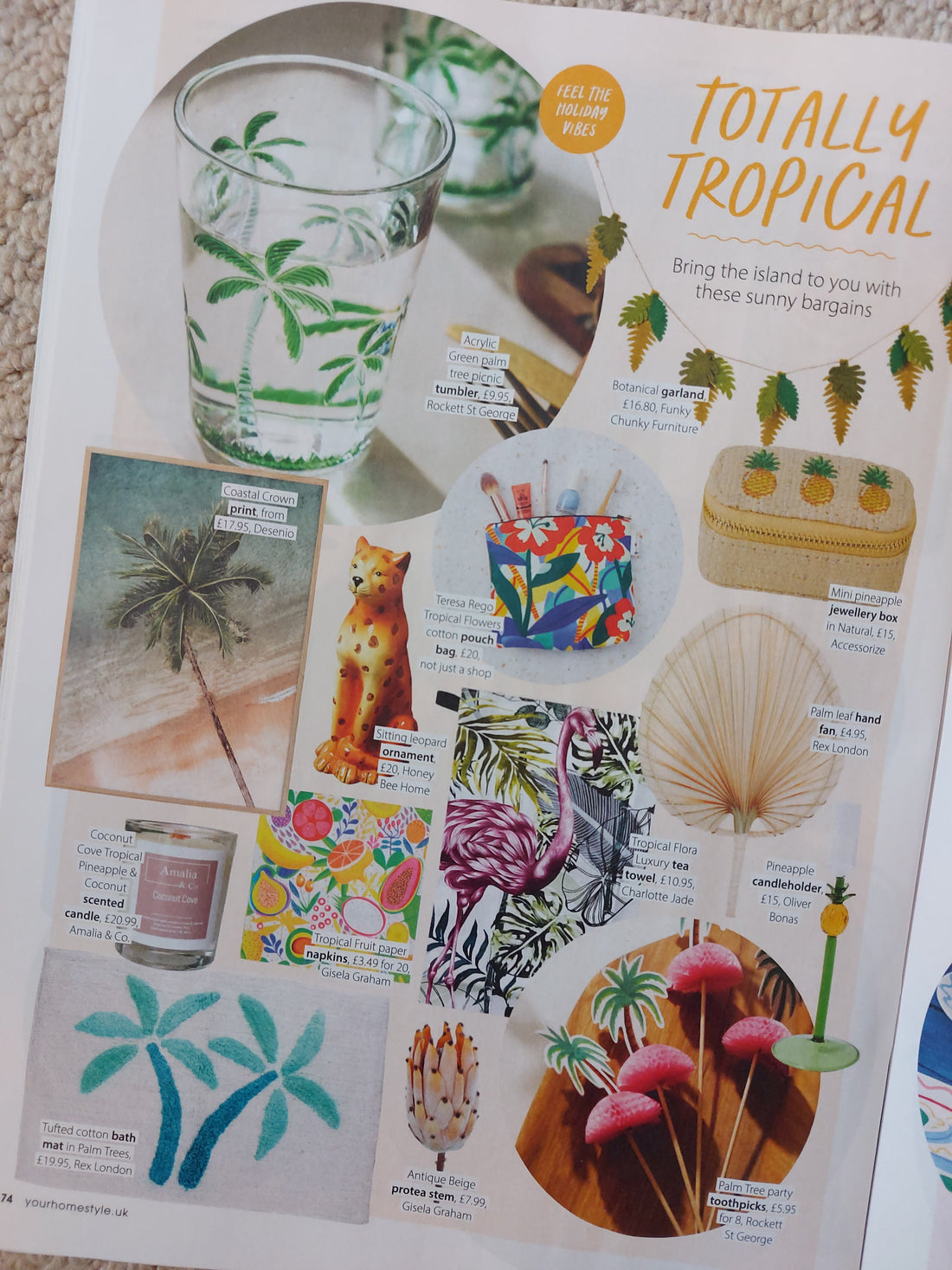 Coconut Cove Scented Candle featured in HomeStyle UK’s ‘101 Stylish Homewares Under £21’ — see why this tropical scent stole the spotlight