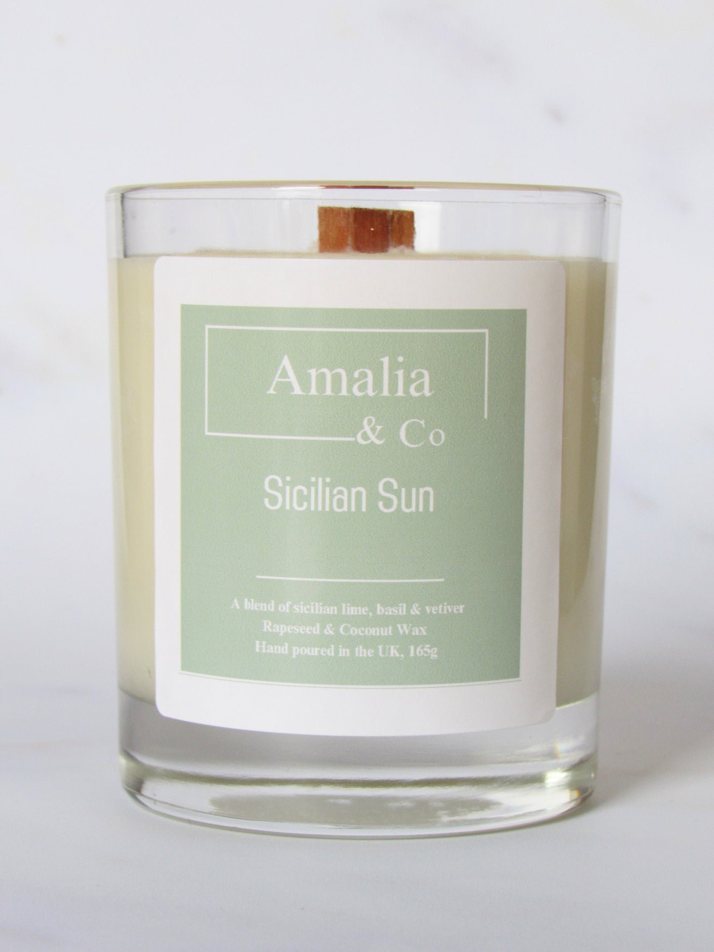 Sicilian Sun - Citrus & Floral Scented Candle | Eco-Friendly Wood Wick