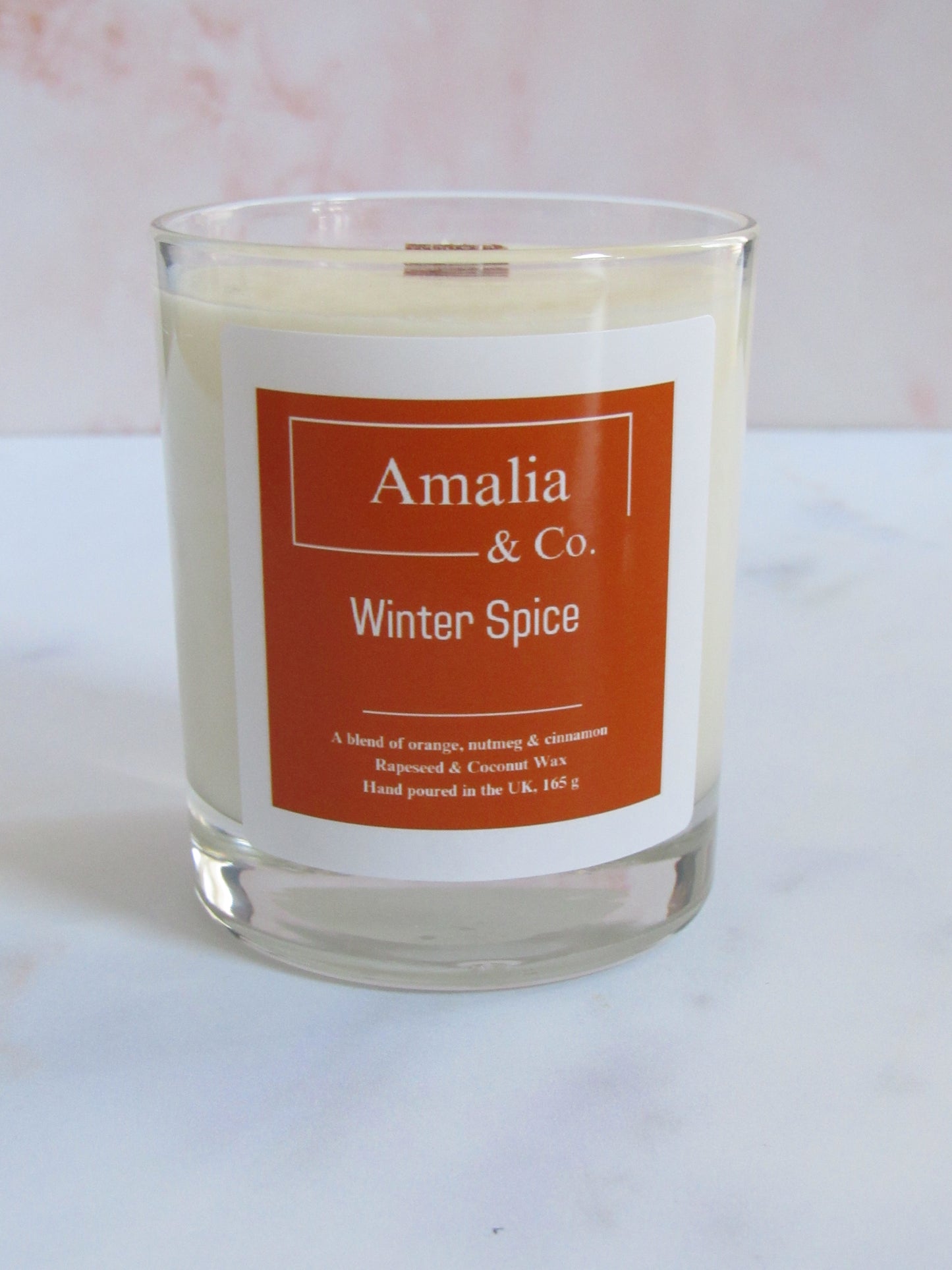 Winter Spice - Citrus & Spice Scented Candle | Eco-Friendly Wood Wick