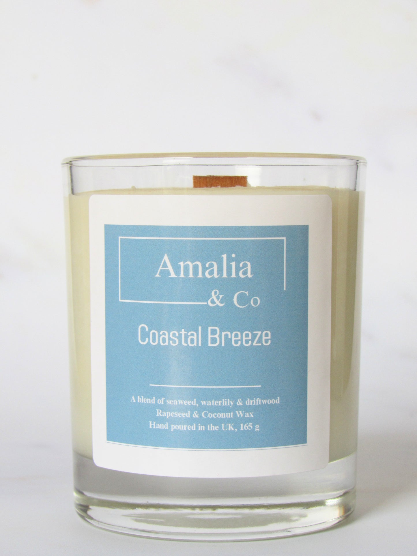 Coastal Breeze - Luxury Driftwood & Seaweed Scented Candle | Eco-Friendly Wood Wick