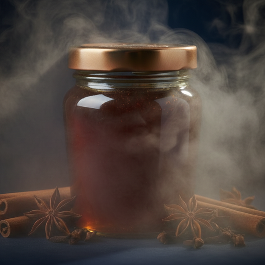El Hombre candle scent inspiration with rich masculine notes and warm luxury home fragrance by Amalia & Co