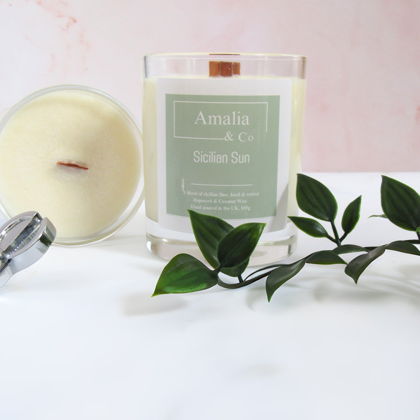 Sicilian Sun - Citrus & Floral Scented Candle | Eco-Friendly Wood Wick