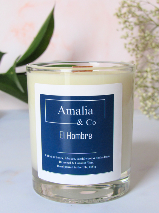 El Hombre - Sandalwood and Tonka Bean Scented Candle