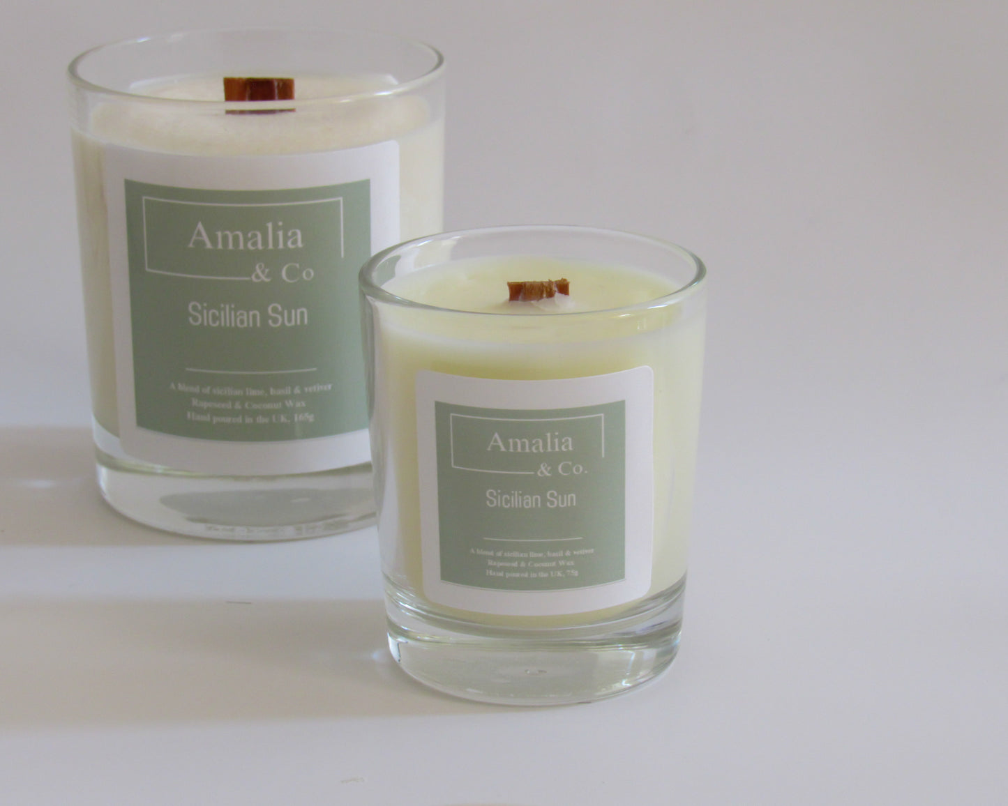 Sicilian Sun - Citrus & Floral Scented Candle | Eco-Friendly Wood Wick