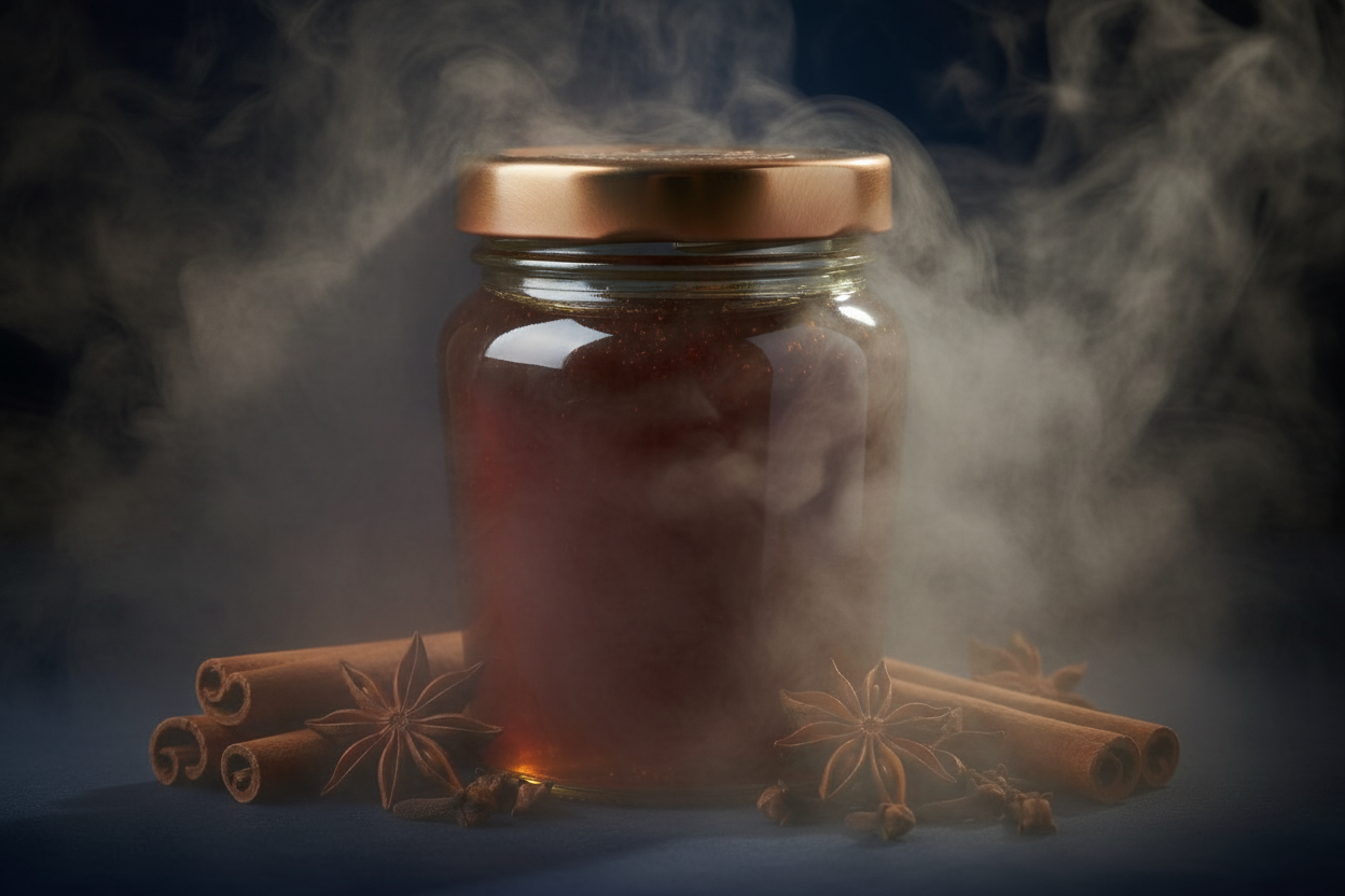 El Hombre candle scent inspiration with rich masculine notes and warm luxury home fragrance by Amalia & Co